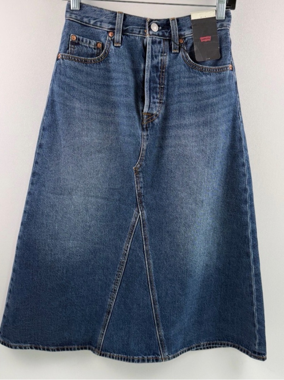NWT Levi's Decon Midi Skirt A-Line Skirt Size 27
